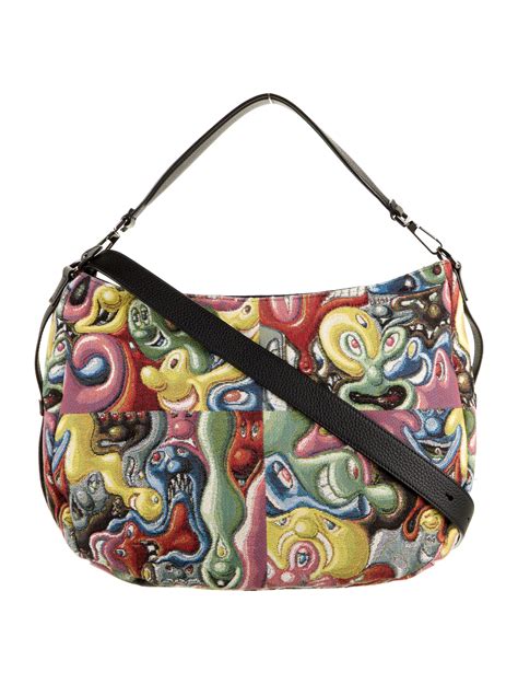 dior and kenny scharf saddle bag